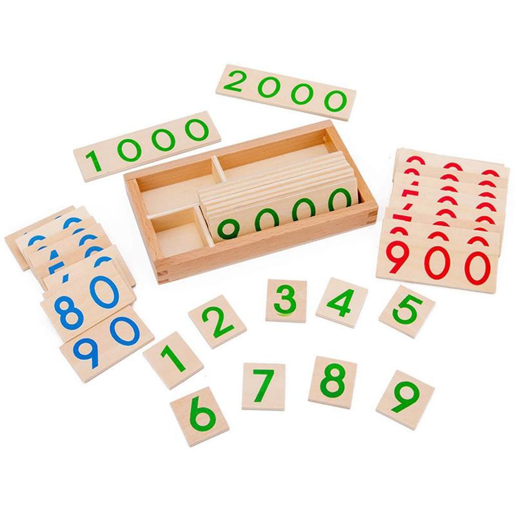 1-9000 Number Card Counting Cognition Teaching Aids For 3 4 5 Years
