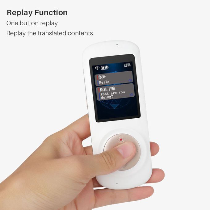 Russian Language Travis Translator Vioce 48 Languages Online Two-way Translation 2.4-Inches Touch Screen Smart Translator Device DJLAB