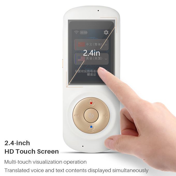 Russian Language Travis Translator Vioce 48 Languages Online Two-way Translation 2.4-Inches Touch Screen Smart Translator Device DJLAB