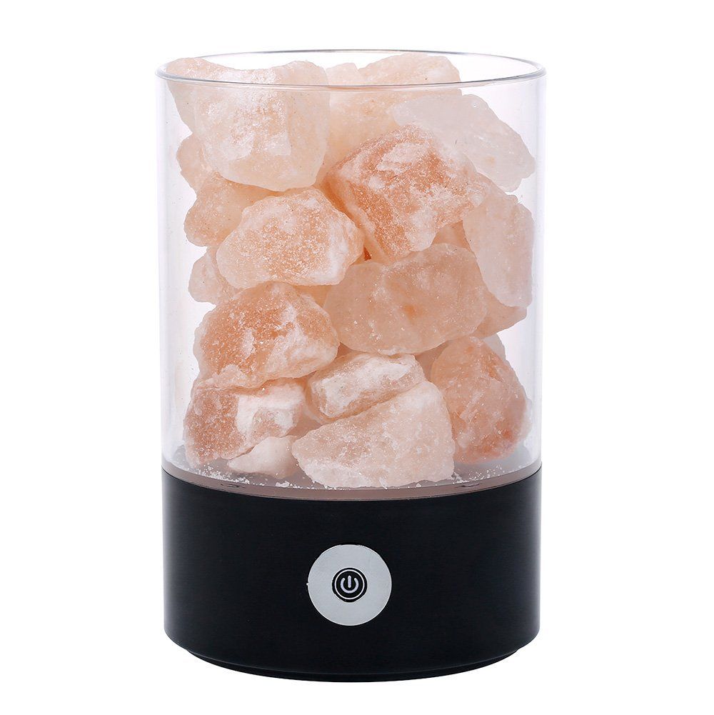 USB Himalayan Warm White Salt Lamp Natural Crystal Night Light For Lighting Decoration And Air Purifying In Bedroom
