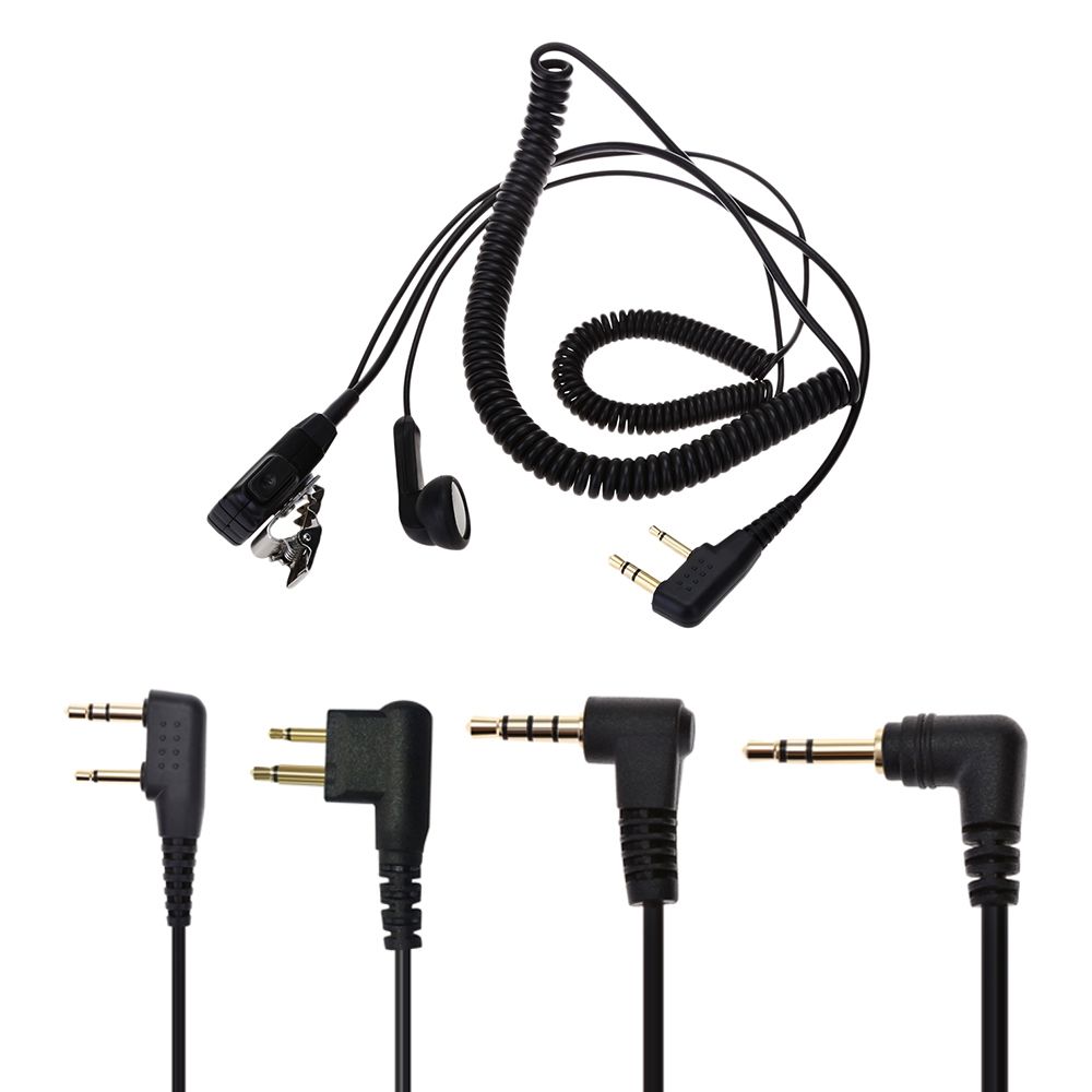 SH - 02K Air Acoustic Tube Mic Walkie Talkie Headset