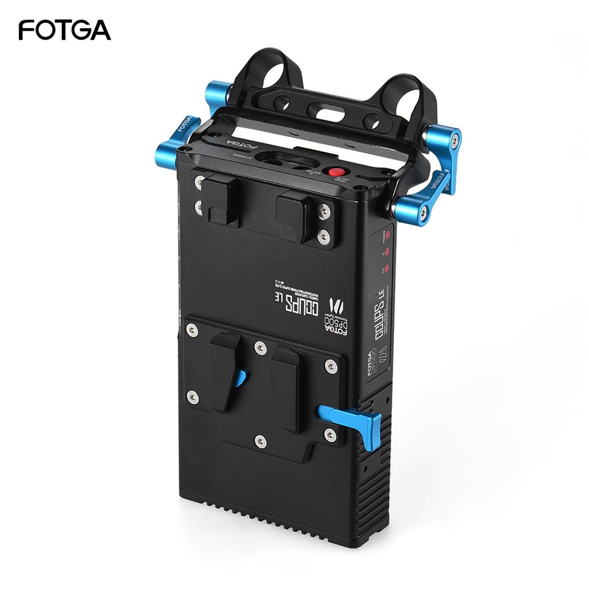 FOTGA DP500III 2 in 1 V-mount Battery Plate Adapter Charger w/ 15mm Rod Clamp Accessory Replacement for Canon Nikon Sony Camera Camcorder Video Studio Shooting Photography Power Supply System