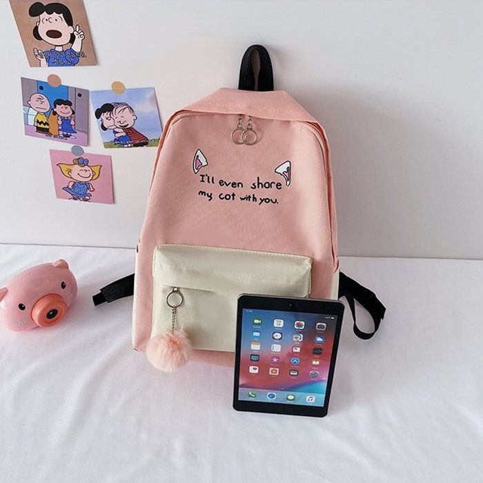 4 PCS Ladies Bags Backpacks Women Bags Handbags Purse School Bags Satchels