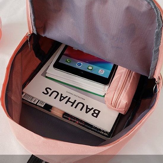 4 PCS Ladies Bags Backpacks Women Bags Handbags Purse School Bags Satchels