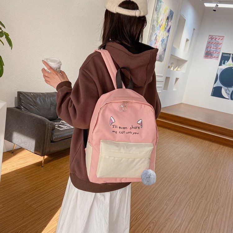 4 PCS Ladies Bags Backpacks Women Bags Handbags Purse School Bags Satchels