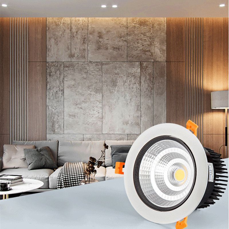 Unique Design White Plus Black Dimmable Recessed COB LED