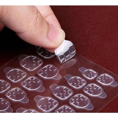 6 Pieces Press On Nails Jelly Glue Gum(12 Tab Each)