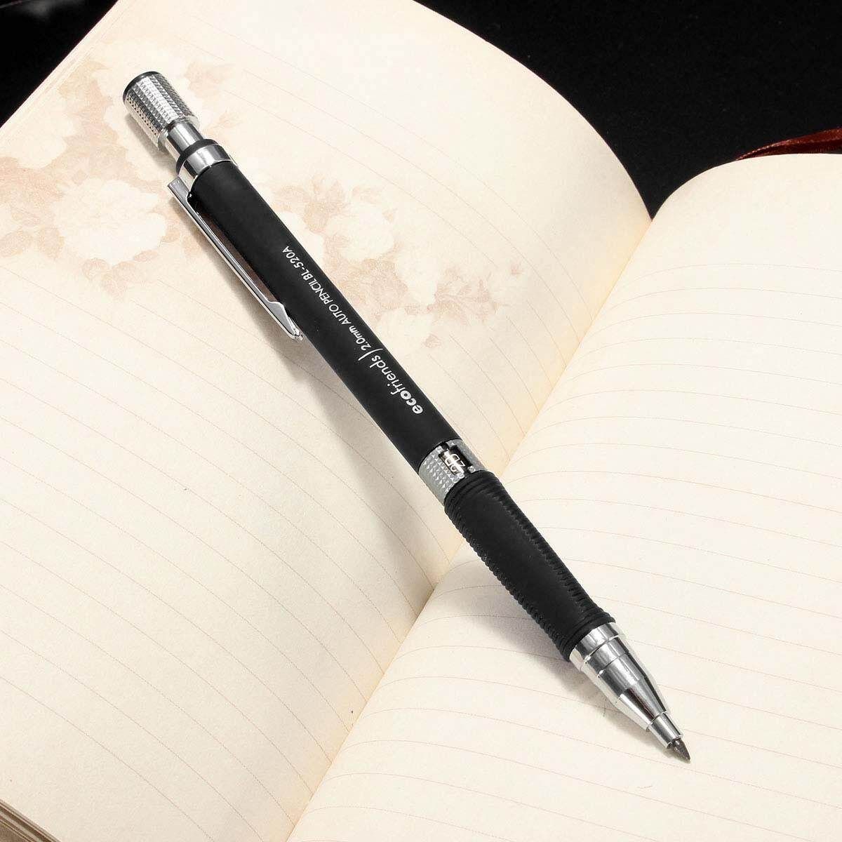 20pcs 2B 2.0mm Lead Holder Pen Automatic Mechanical Drafting Drawing Pencil Study Tool