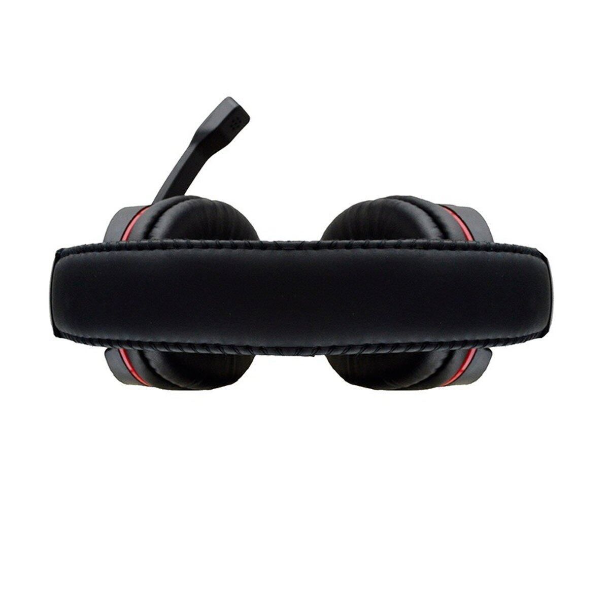 Adjustable Size Gaming Headset 3.5mm Stereo Surround Gamer Wired Headphone With Mic For PS4 PC Noise Reduction Headset Over-The-Ear Earpiece Computer Earphone For PUBG CSGO Warframe TPS / FPS Games Black+Red