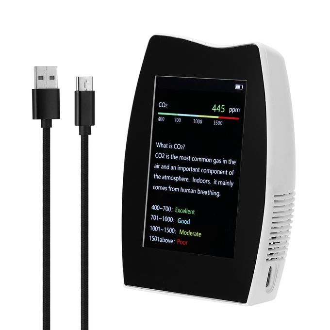 Portable Digital CO2 Detector Multifunctional Touched