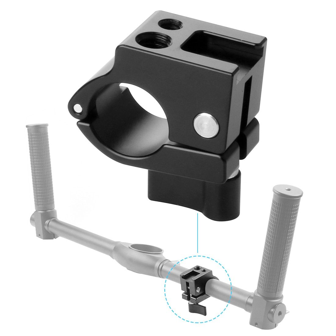 22mm 25mm Rod Clamp Monitor Mount Bracket Holder Cold Shoe