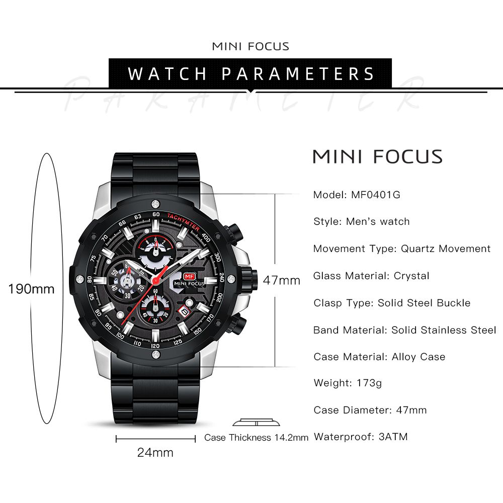 Watch Fashion Sports Men Quartz Watches For Male MF0401G.01