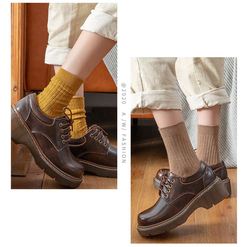 Women Spring Autumn Cotton Socks Casual Socks 10 Pairs
