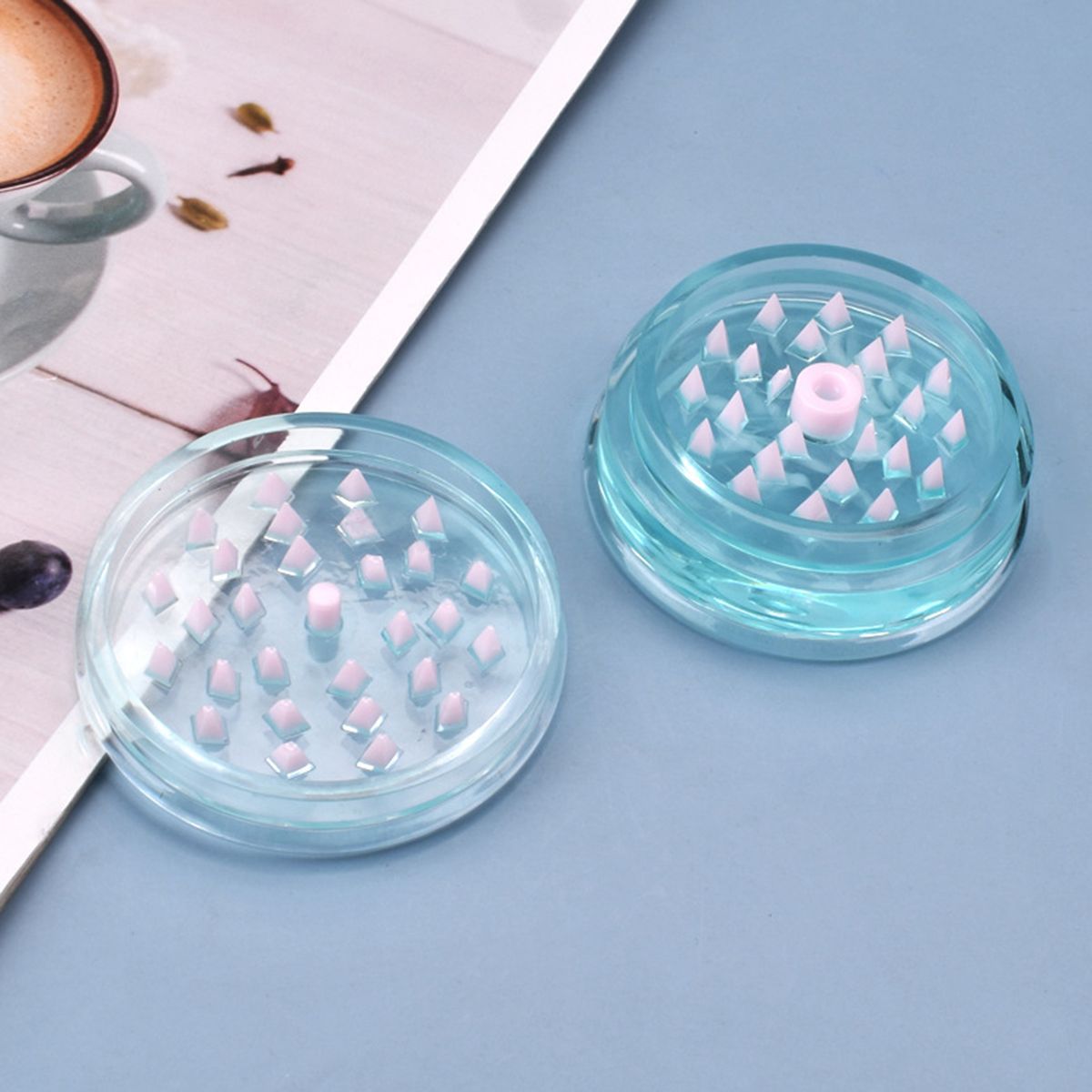 Smoke Grinder Resin Epoxy Mold DIY Spice Crusher-White