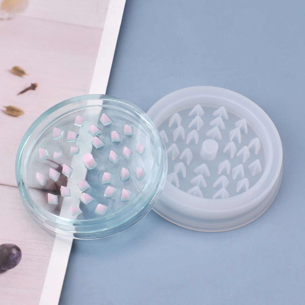 Smoke Grinder Resin Epoxy Mold DIY Spice Crusher-White