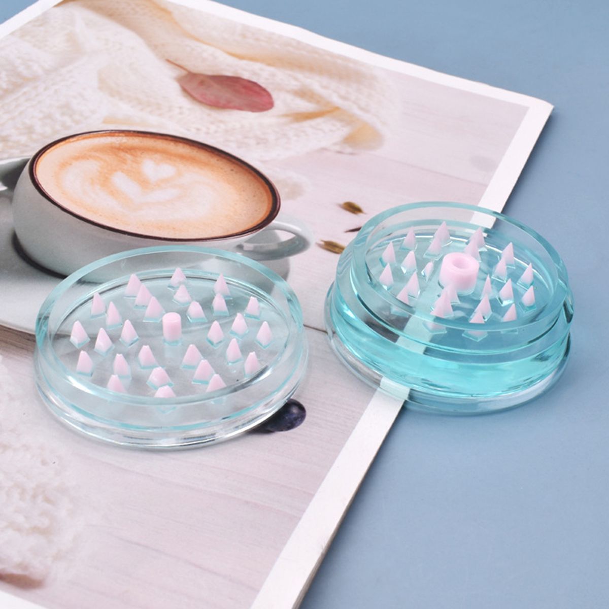Smoke Grinder Resin Epoxy Mold DIY Spice Crusher-White