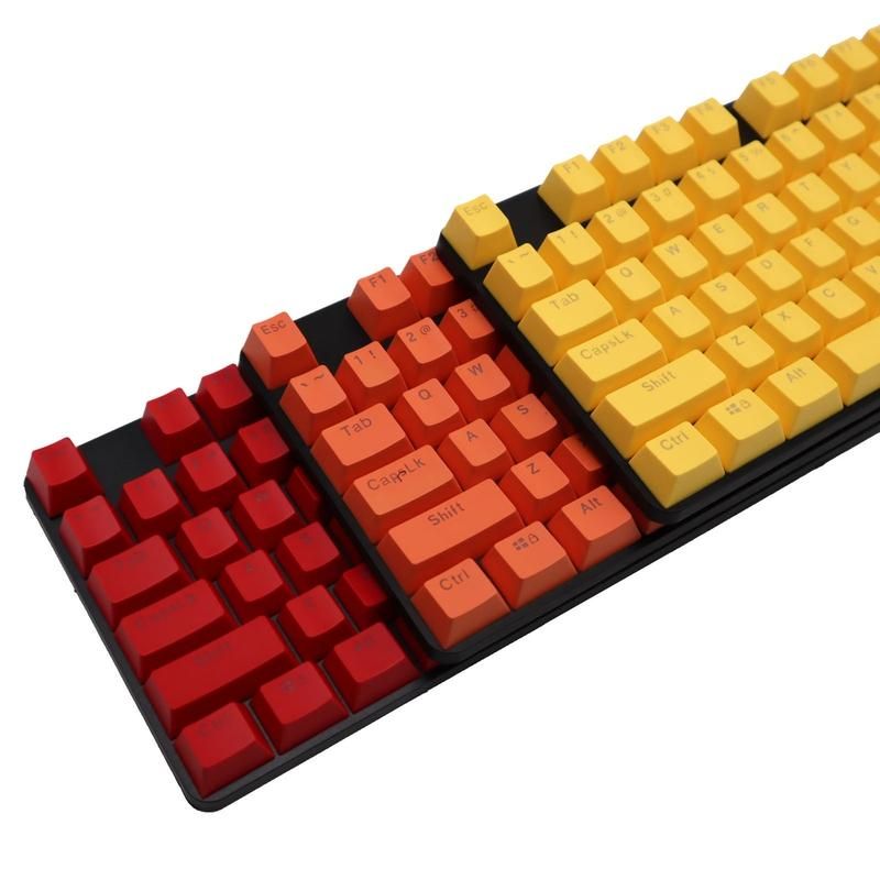 104Pcs ABS Backlight Wear-resistant Key Caps-Black