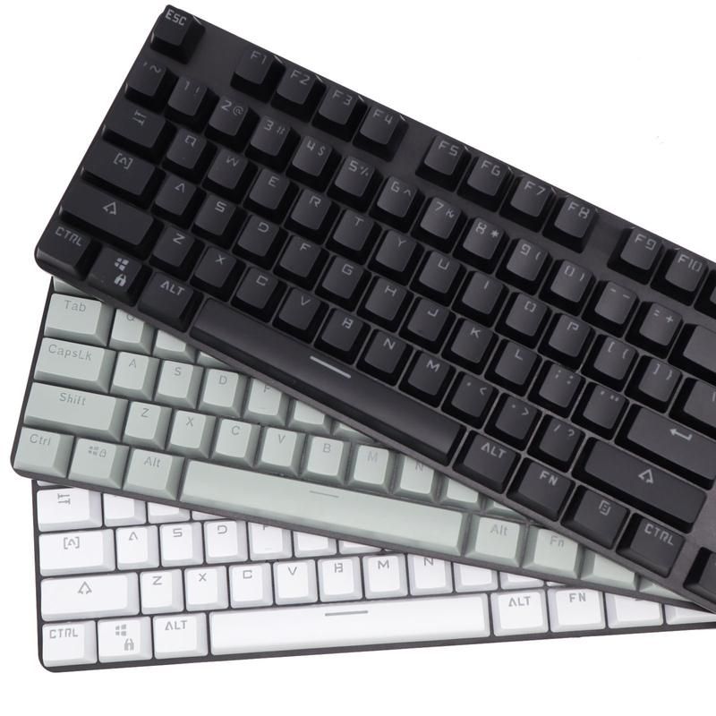 104Pcs ABS Backlight Wear-resistant Key Caps-Black