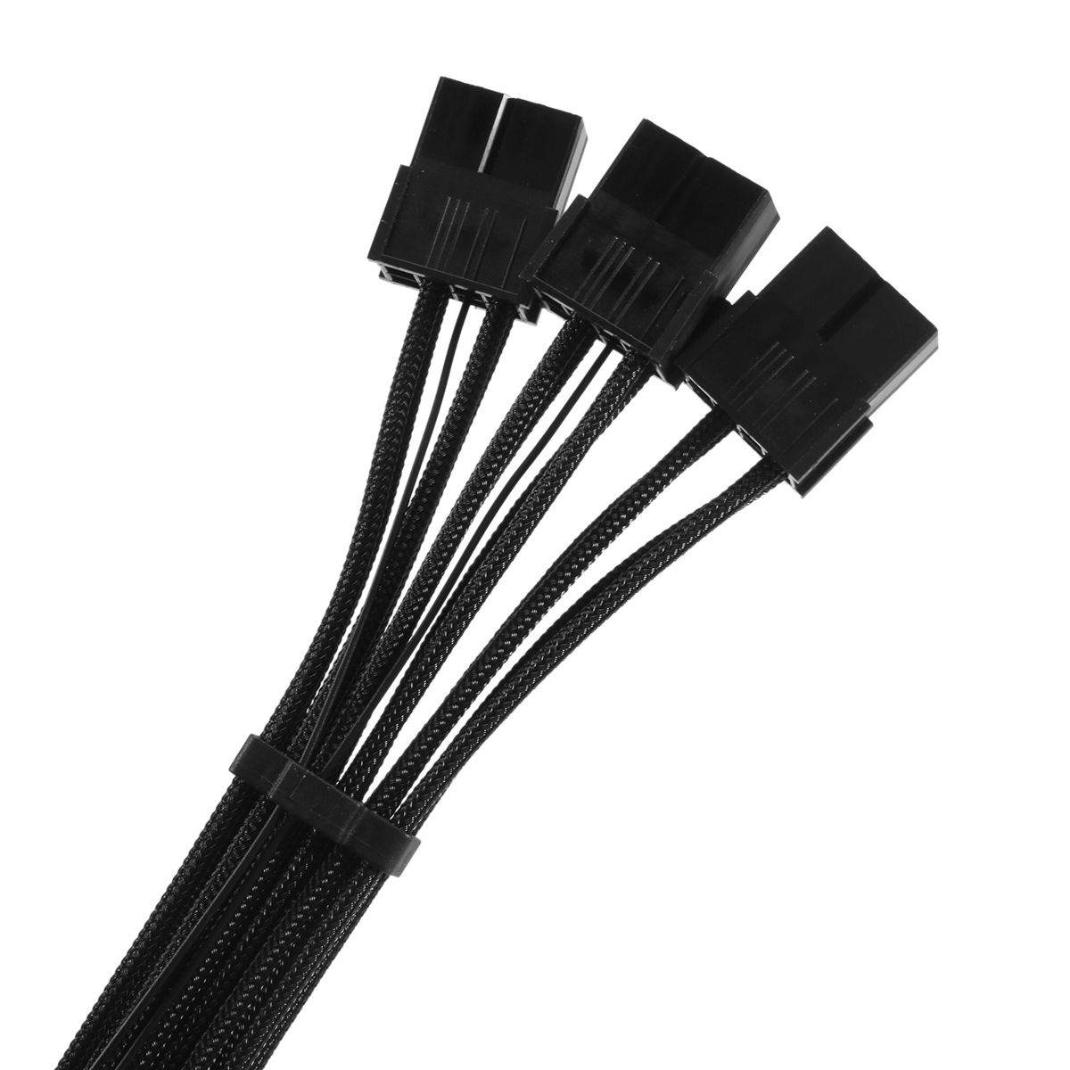 PCIe 50 Extension Cable 12VHPWR 16Pin124 to 3X8Pin PCI-E 50 Sleeved Cable Compatible for GPU 3090Ti & RTX 4080 4090