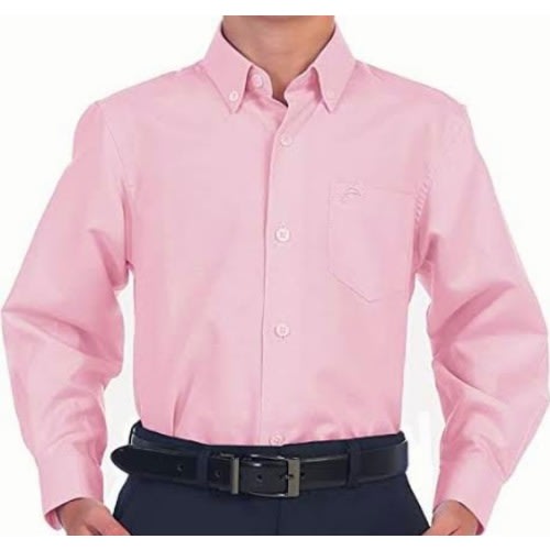 Kids Unisex Dress Shirt - Baby Pink