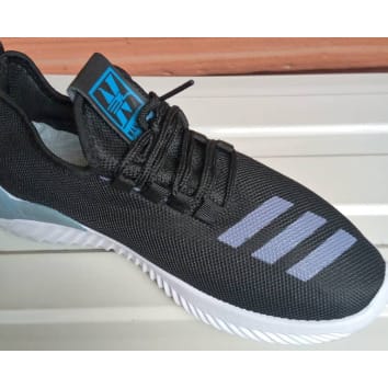 Unisex Sports Sneakers - Black Silver