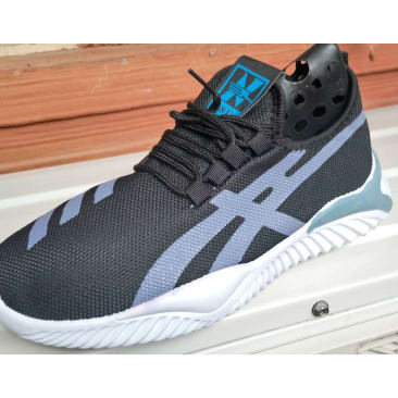 Unisex Sports Sneakers - Black Silver