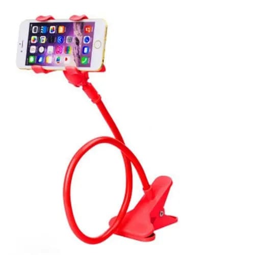 Lazy Bracket Flexible Mobile Phone Holder - Red