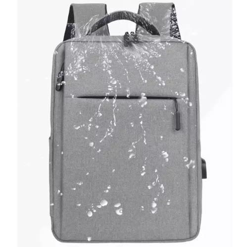 School Laptop Office Backpack Bag - Grey