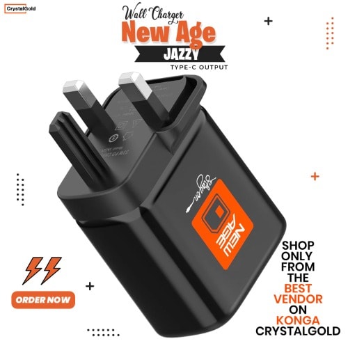 Jazzy Pd Usb-c & Usb-a Output Super Fast Phone Wall Charger - 33W