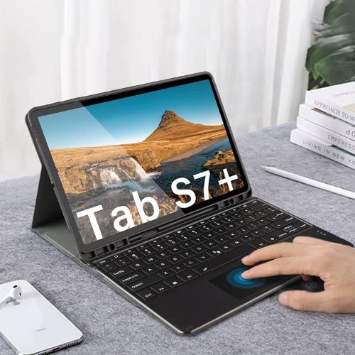 Bluetooth Keyboard Case For Samsung Galaxy Tab  S7 Plus 12.4" 2020 - Sm-t970/t975/t976