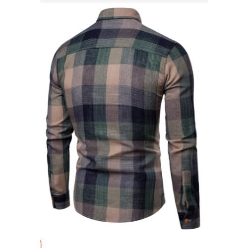 Plaid Men's Shirt - Green