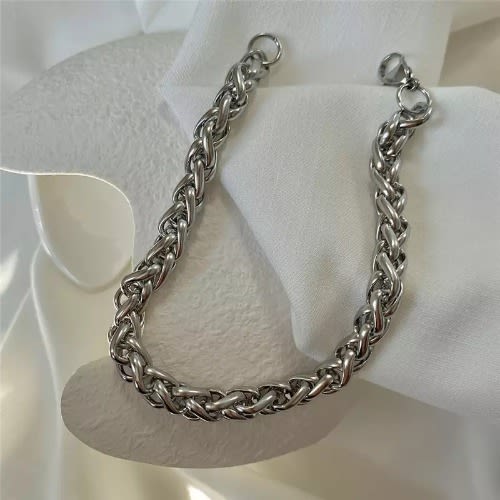 Men's Chunky Bracelet - Silver