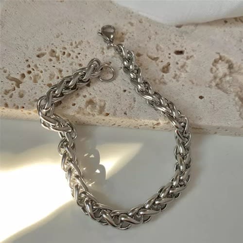 Men's Chunky Bracelet - Silver