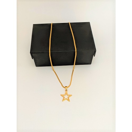 Star Pendant Necklace- Gold