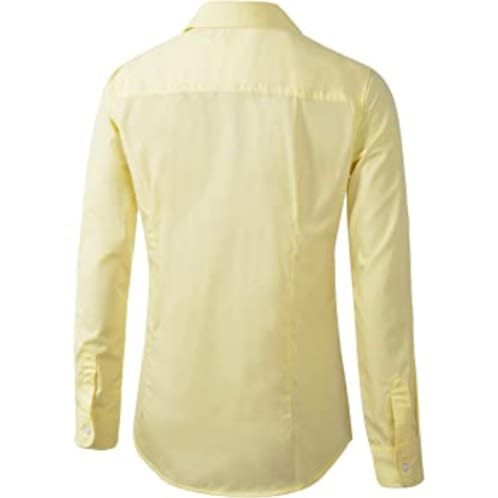 Ladies Formal Dress Shirt  - Light Yellow