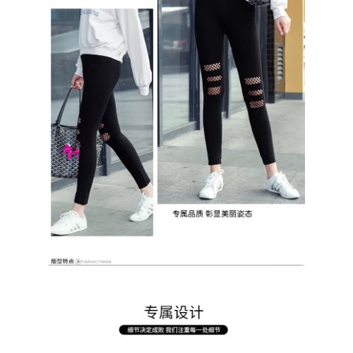 Stretchy Thick Casual Workout Leggings - Black