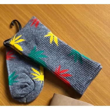 Gray Luxury Cotton Men's Trendy Socks