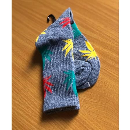 Gray Luxury Cotton Men's Trendy Socks