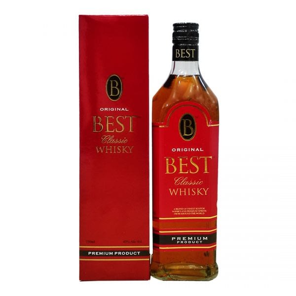 Best Whisky - V.I.P Blend 75cl, 43%acl. (Single Bottle)