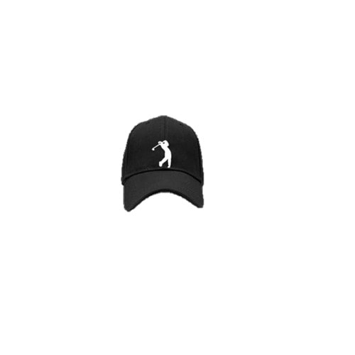 White Polo T-shirt With Black Face Cap