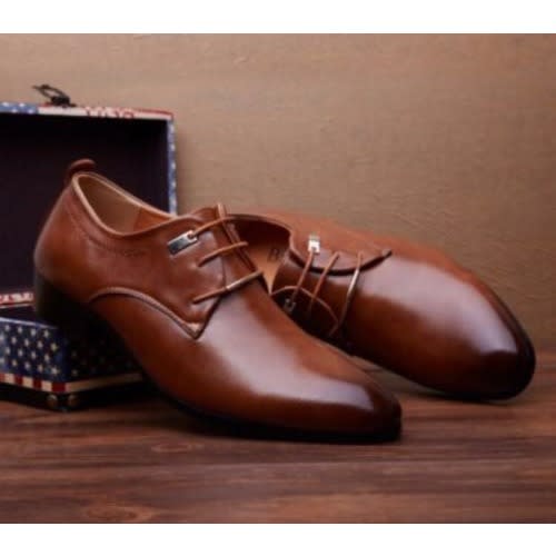 Men's Formal Oxford Shoe- Brown
