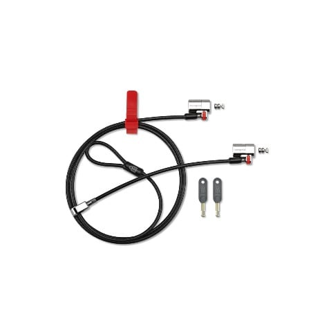 Clicksafe® Keyed Laptop Locks - Twin Lockheads