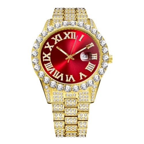 Men's Wristwatch - Red Face