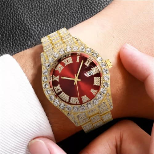 Men's Wristwatch - Red Face