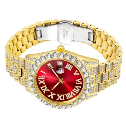 Men's Wristwatch - Red Face
