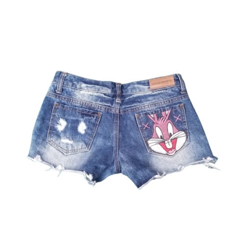 Loosethread Denim Bumshort- Blue