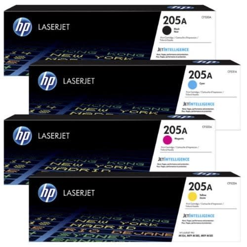 Hp 205a Original Laserjet Toner Cartridge - Cf532a - 4 Colours