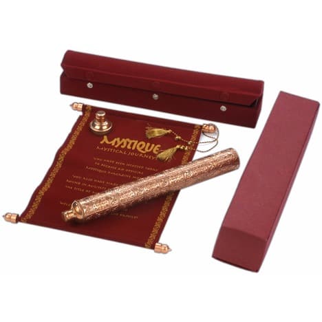 Luxury Scroll for Marriage Proposal or Acceptance Letter 113 - Wine