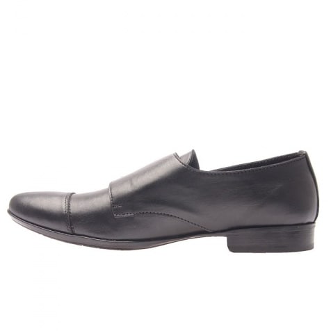 Buckle Side Derby Shoe - Black