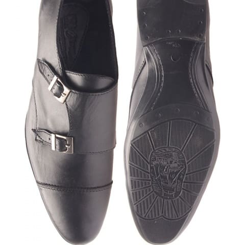 Buckle Side Derby Shoe - Black